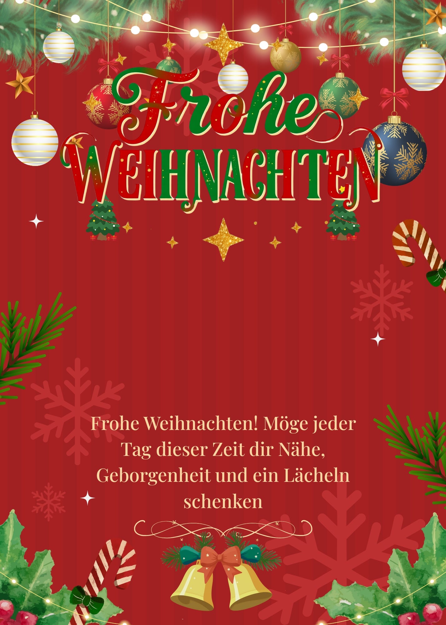 Weihnachtskarte mit Fotomagnet – Grüße, die wirklich haften bleiben Red Style