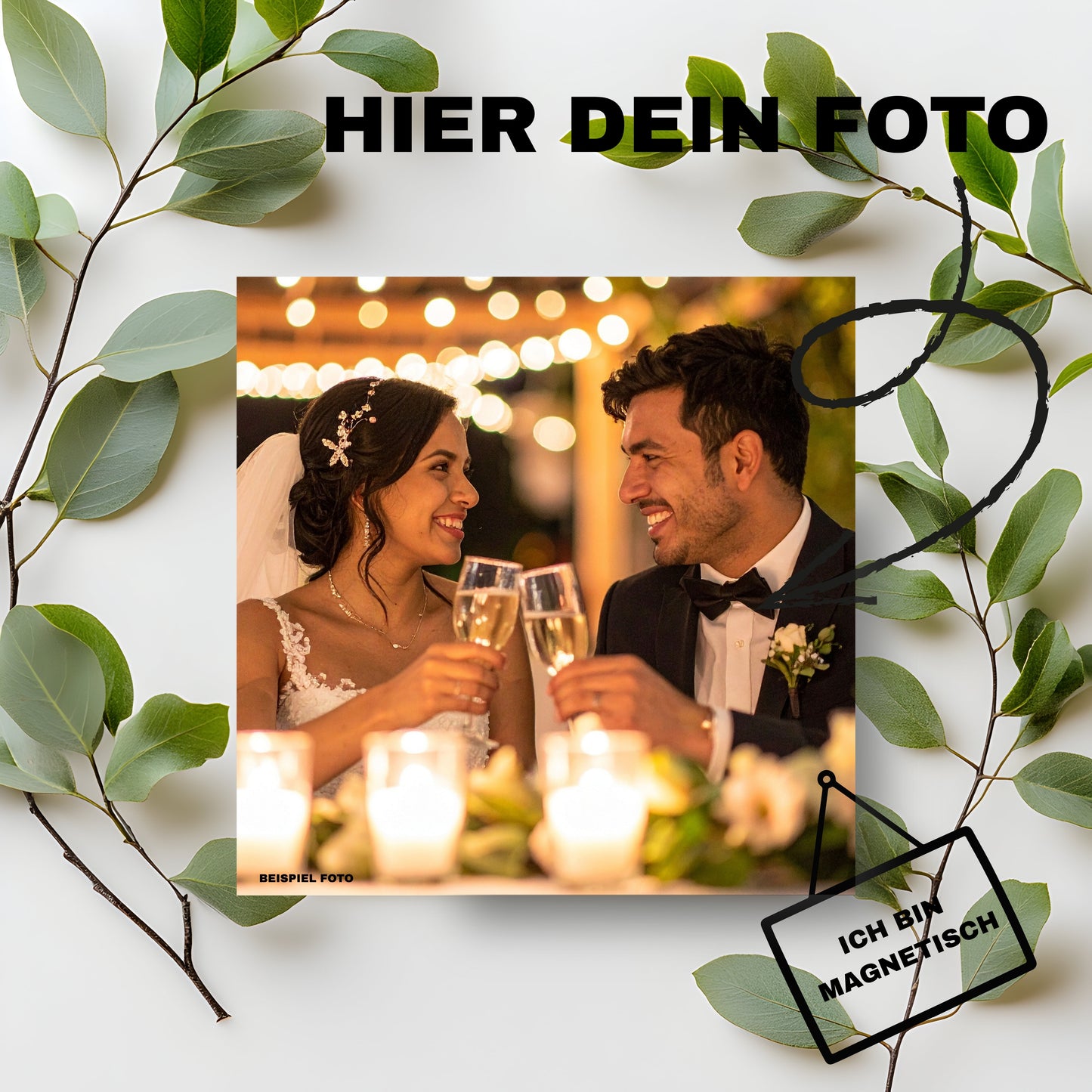 Kühlschrankmagnet mit deinem eigenen Foto 50mm x 50mm