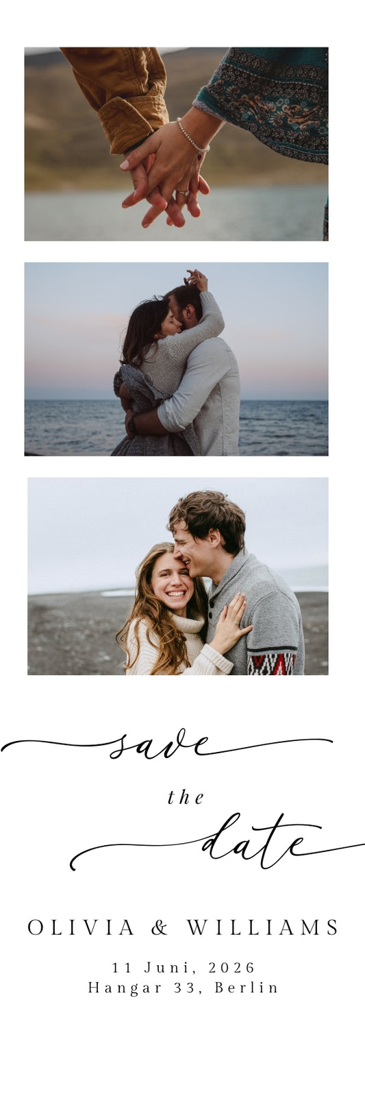 Magnetische Save-the-Date Karte – Personalisiert mit eurem Foto Strip Mini