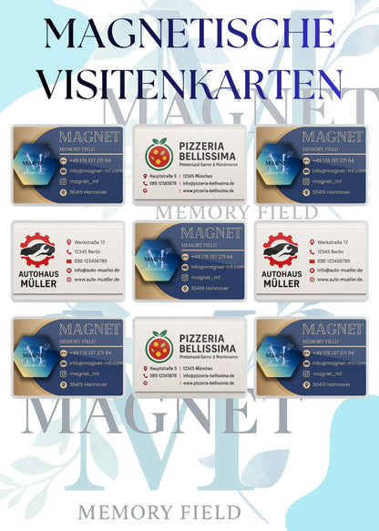 Magnetische Visitenkarten – Informationen, die immer sichtbar bleiben