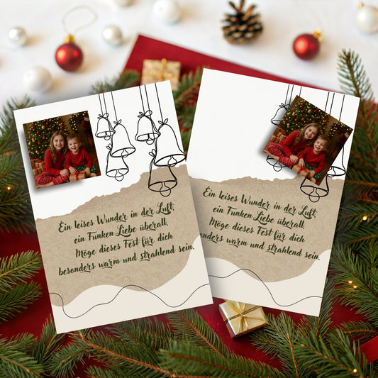 Weihnachtskarte mit Fotomagnet – Grüße, die wirklich haften bleiben Bell Style