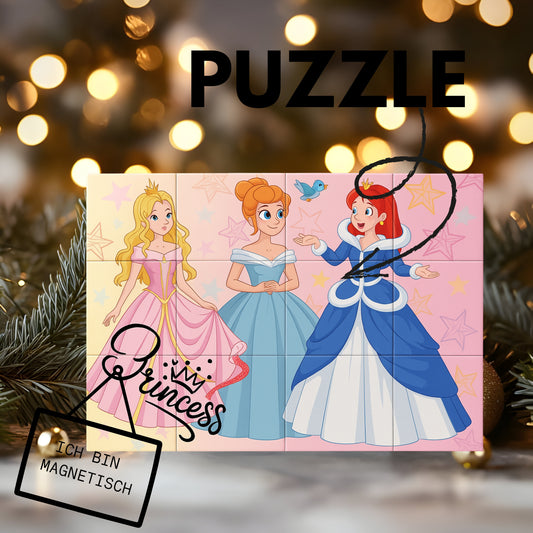 Personalisierte Prinzessinnen-Fotopuzzles – 12 magische Teile voller Zauber, Liebe & unvergesslicher Erinnerungen!