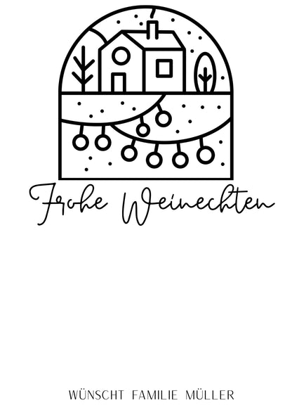 Weihnachtskarte mit Fotomagnet – Grüße, die wirklich haften bleiben Minimalistic Style