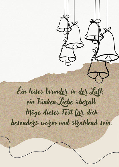 Weihnachtskarte mit Fotomagnet – Grüße, die wirklich haften bleiben Bell Style