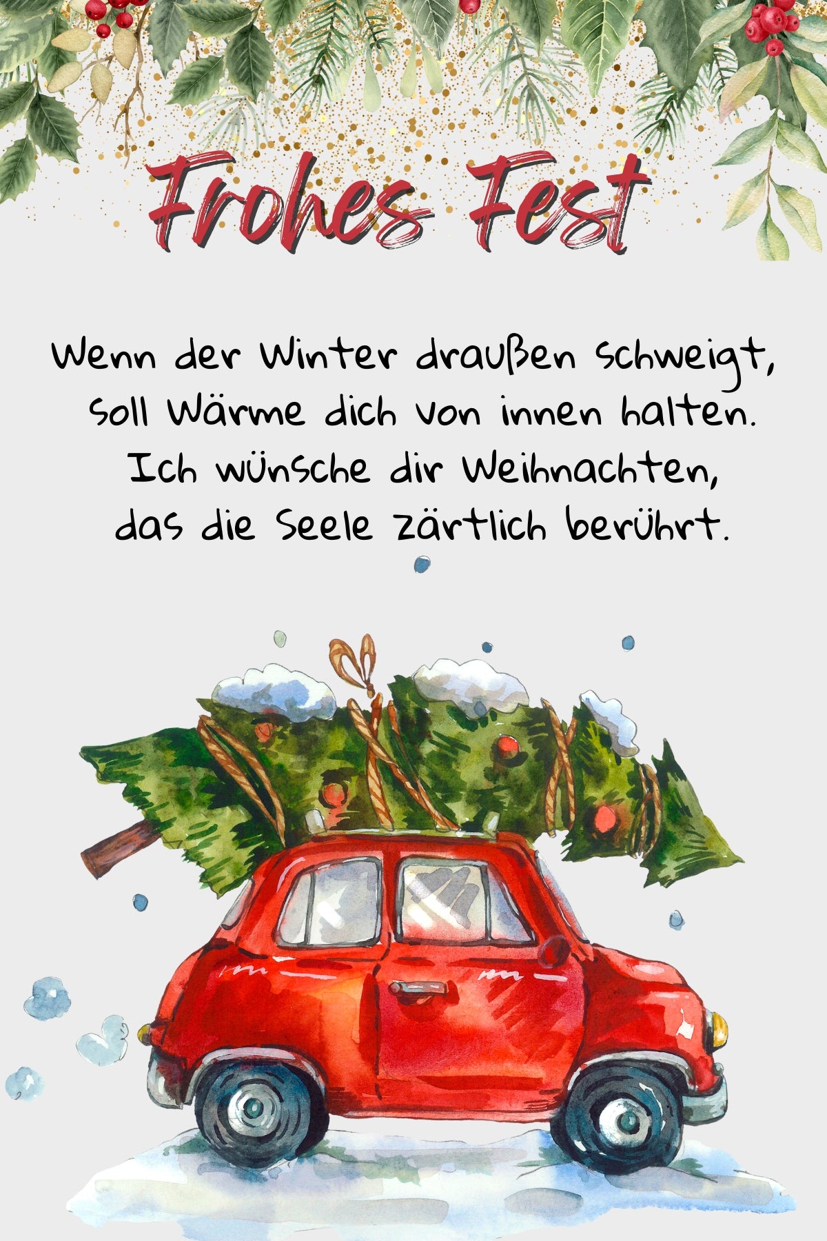 Weihnachtskarte mit Fotomagnet – Grüße, die wirklich haften bleiben Auto Style