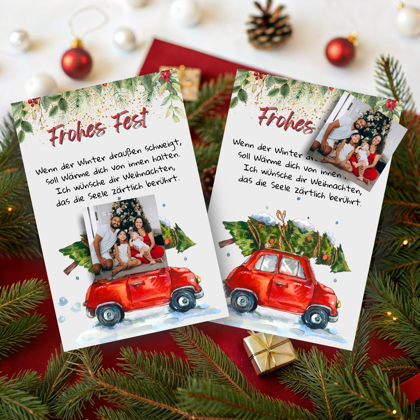 Weihnachtskarte mit Fotomagnet – Grüße, die wirklich haften bleiben Auto Style