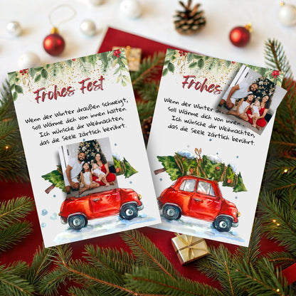 Weihnachtskarte mit Fotomagnet – Grüße, die wirklich haften bleiben Auto Style